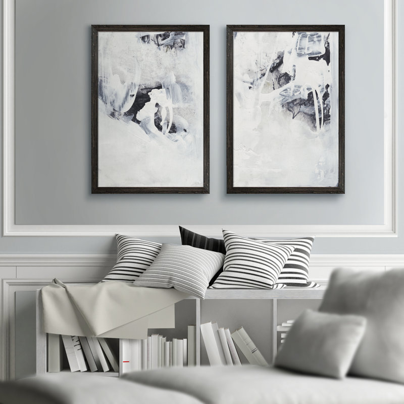 «Fire and Ice III» par Vincent Van Gogh, ensemble de 2 reproductions d'art encadrées, H 24 po x l 18 po x P 1,25 po