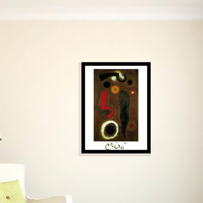 " Birds In The Room (Vogel Im Raum) " by Joan Miro Painting Print