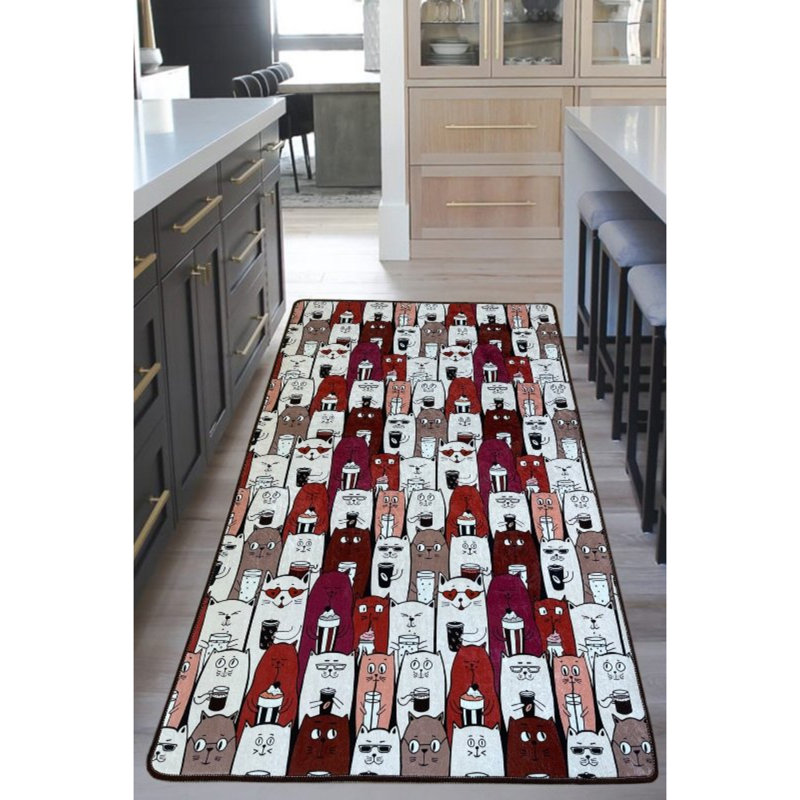 Luxurious Area Rug, 5.0 x 7.9 ft, 100% Polyester, 0.4 in Pile Height | Antibacterial, Non-Slip Dot Underside, Machine Washable | Soft, Durable, Perfect for Living Room, Bedroom & Dining Areas