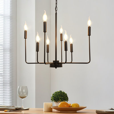 Lustre classique / traditionnel à 8 lumières de style bougie Fransico