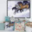 «Galpping Horses In The Winter», reproduction sur toile-67466417-67466418