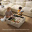 Canapé modulaire de 99 po avec rangement-337835785