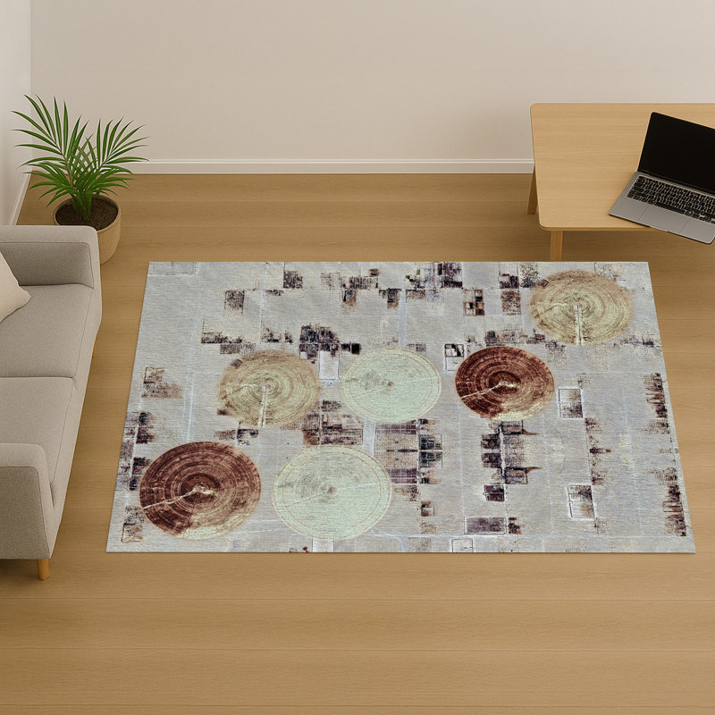 Geometric Area Rug, Rectangle 90 x 150 cm