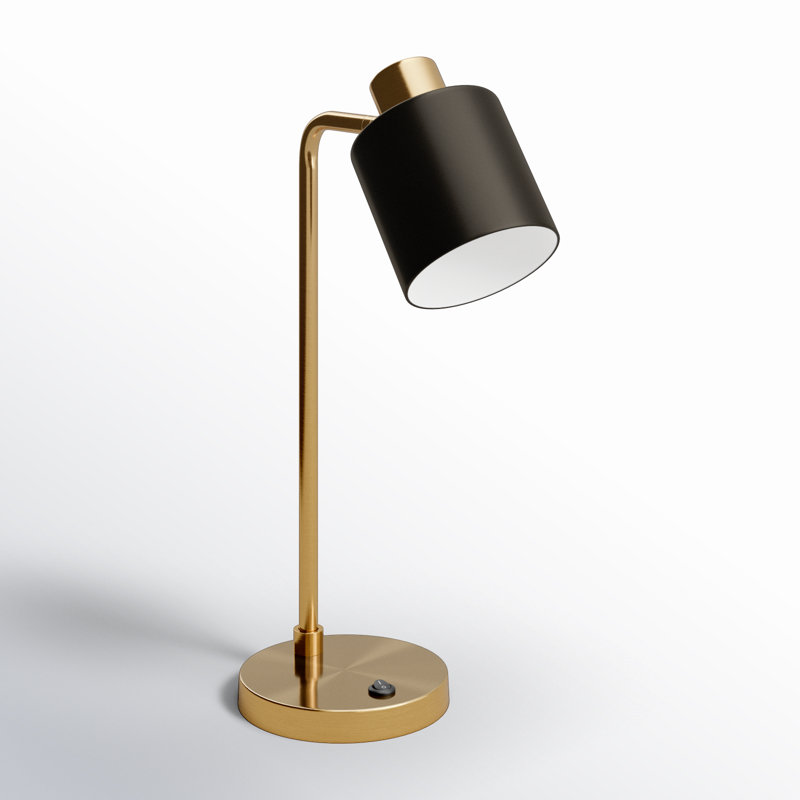 Khambrel Metal Desk Lamp, Brass