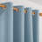 Full Blackout Faux Linen Look Thermal Insulated Grommet Curtains (Set of 2)-811484112-811484115