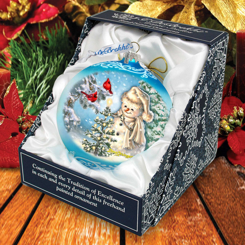 5.5'' Glass Disney/Pixar Ball Ornament, Snowmen 2 