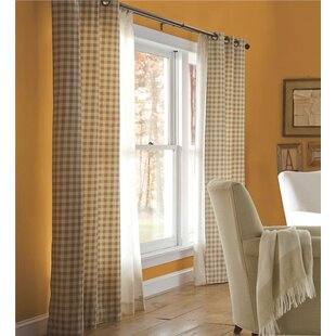 Warm Beige Cotton Velvet Window Curtain Panel with Lining 48x84