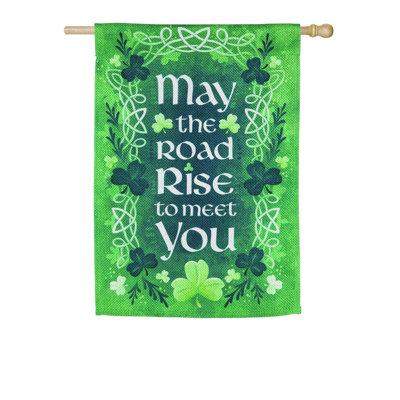 Double Sided 43'' H x 29'' W Polyester St. Patrick's Day House Flag