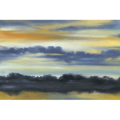Fountain Lake II by Jennifer Goldberger - Wrapped Canvas Painting