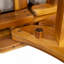Outdoor Patio Daybed Sofa, 3-Seat Sofa With Foldable Arm 4 Back Pillows, Teak Acacia Wood Frame Beige Removable Cushion