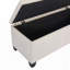 Banc rembourré en tissu avec 4 pieds-230742550