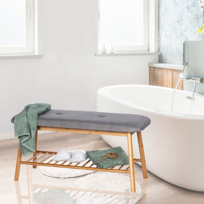 Bahari Polyester Upholstered Bench