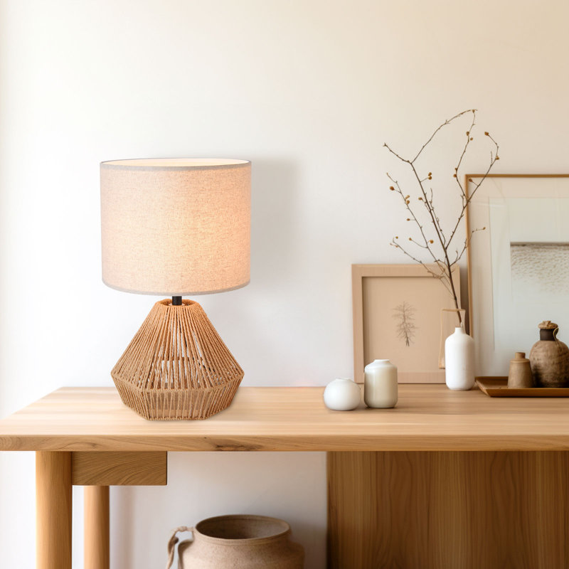 Lampes de table en rotin 18,1 po Boho