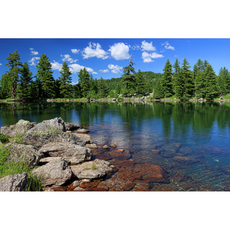 Hridsko Lake - Photographie sur toile tendue, H 32 po x l 48 po x P 1 po