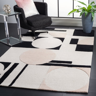 Tapis rosé / noir Felipe