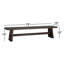 Acadia 79" Bench In Coffee Bean-107634871