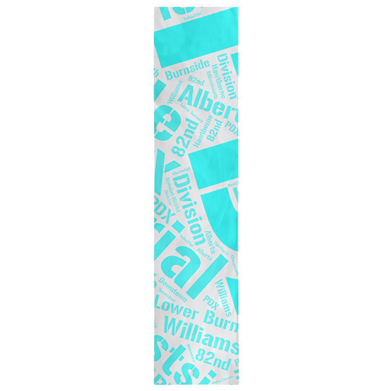 Chemin de table, 72 po x 16 po, Cyan, Portland