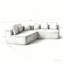 Canapé modulaire surdimensionné de 132 po en tissu Teddy-1124556921