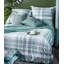 Cotton Plaid Duvet Cover Set with Pillowcases