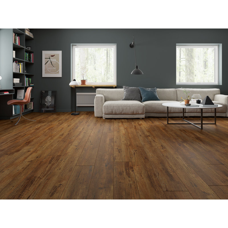 Lions Floor Lone Star Spirit SPC Collection - Chocolat 7” x 72” Waterproof Luxury Vinyl Plank Flooring | Uniclic® Locking System, FloorScore Certified | 1 Box = 21.27 Sq. Ft. | Most Rooms Need 35+ Boxes