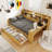 Multi-Functional Daybed With Two Storage Drawers And Study Desk-1483098141-1483098142