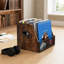 Caisse de rangement en bois et vinyle pour disque avec séparateur pour 7 10 12 po