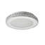 Lustre 1 lumière DEL chrome avec cristaux transparents-28676208