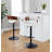 Laurenzio Swivel Upholstered Adjustable Height Counter Stool with Metal Frame-93570918-93570922