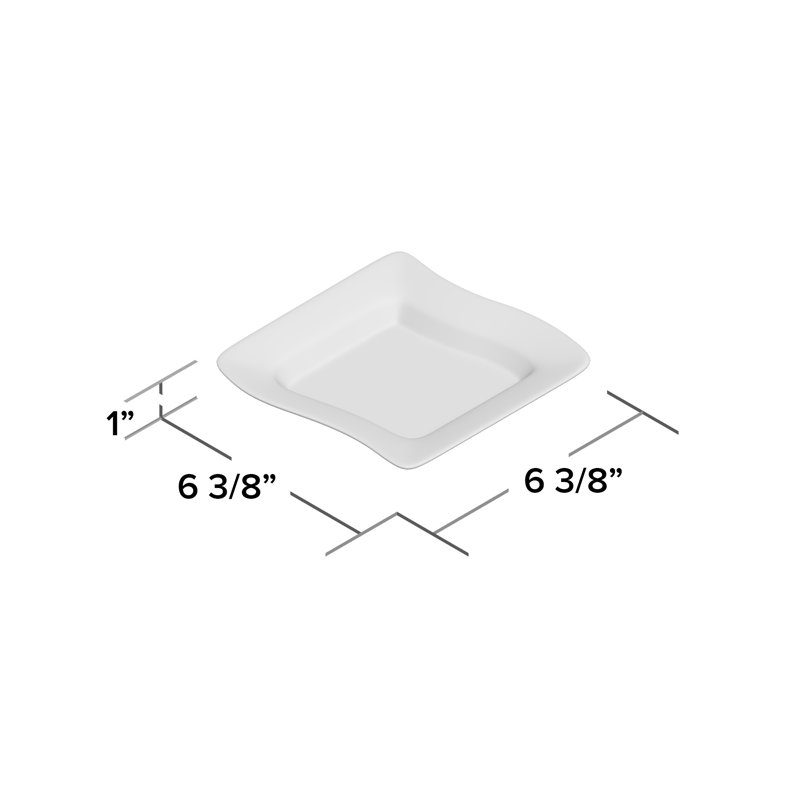 Soucoupe 6,5 po Duratux, Blanc