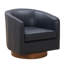 Chaise pivotante en cuir fleur-1426347216