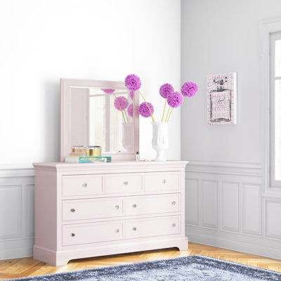 Commode double 7 tiroirs avec miroir Susana