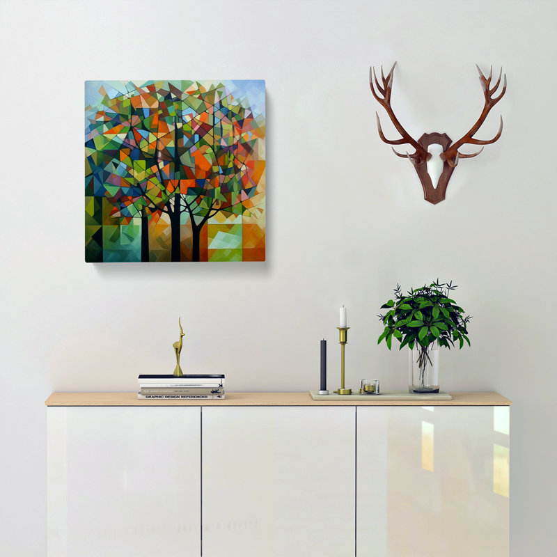 Modern Wall Art - Wrapped Canvas, 35cm H x 35cm W x 3cm D