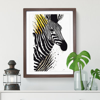 Eccentric Zebra - Single Picture Frame Painting