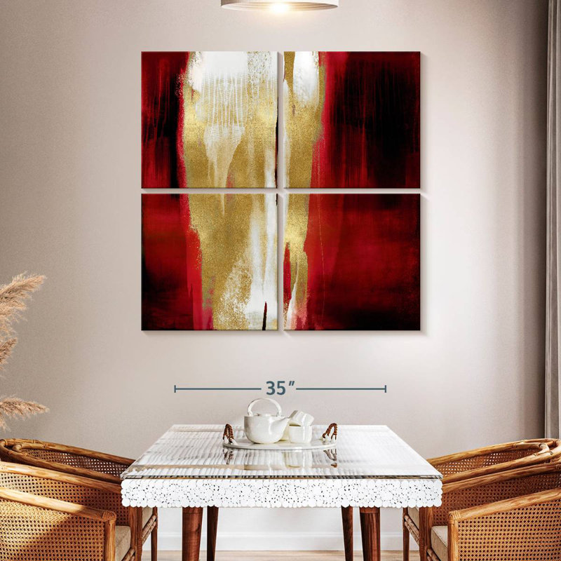 Avery Free Fall Red With Gold I