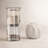  Medium Hammered Glass Candle Vase with Rustic Accent-1244468868
