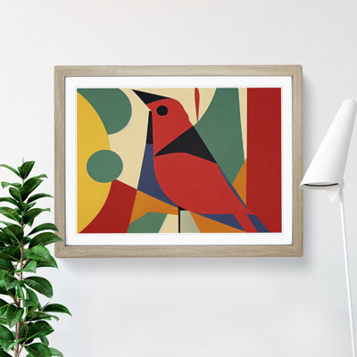 Cardinal Bird Abstract Vol.1 - Single Picture Frame Print