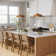Boho Rattan Pendant Light With Glass Diffuser