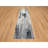 One-of-a-Kind 2'6" X 8' New Age Runner Wool Area Rug Black