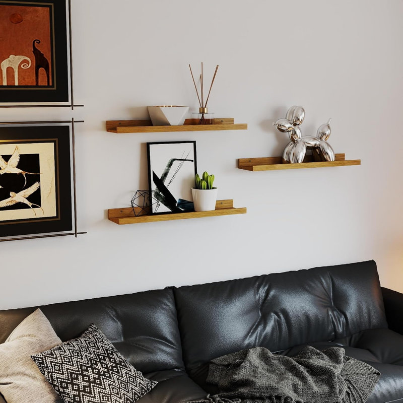 4.5 cm H x 90 cm W Floating Shelf Bookcase