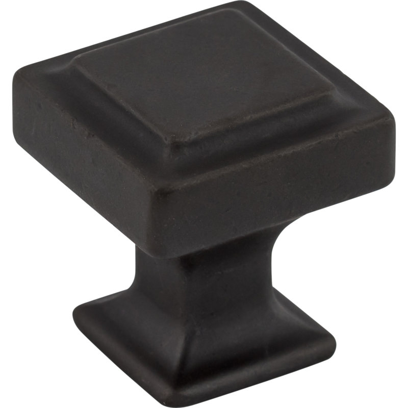 Ascendra 1 1/8" Length Square Knob, Sable, 1" Length