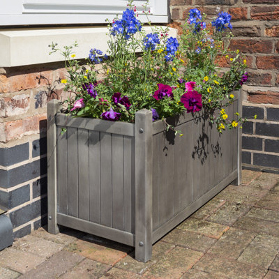  1 Piece Wood Planter Box