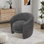 Fauteuil demi-tonneau rembourré 31,48 po-983751017
