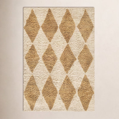 Anemone Hand-Tufted Diamond Shag Rug