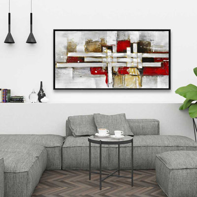 Art abstrait sur toile encadrée abstraite