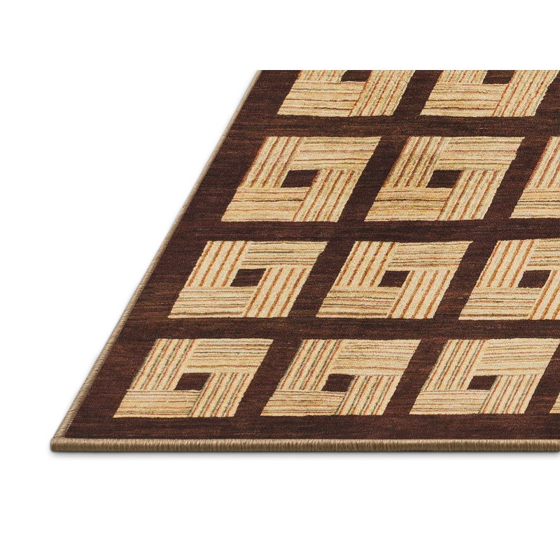 Tapis décoratif multicolore à motif abstrait, Rectangle 2 pi x 3 pi