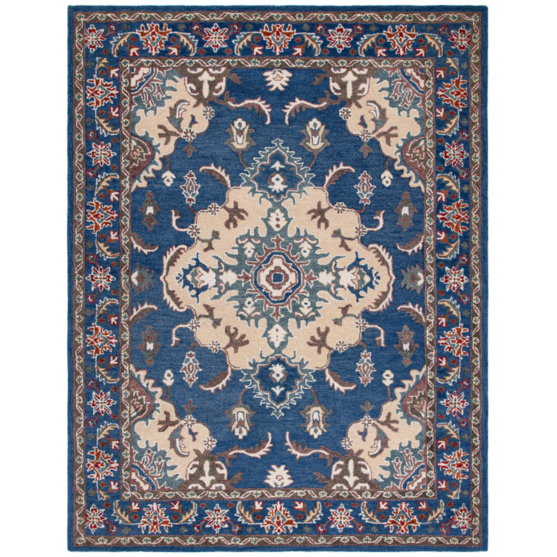 Scottsburg Hand Tufted Wool Oriental Rug, Rectangle 8' x 10'