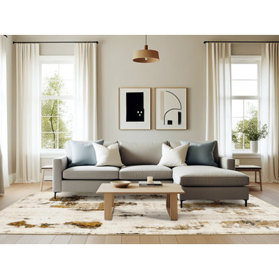 Tapis abstrait moderne de style abstrait