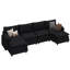  Canapé modulaire en forme de U à double couche de 139 pouces de forme canapé de 139 po et 6 pièces-624928646