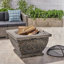 Foyer carré au bois en béton 32 po Mgo