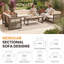 Ensemble de conversation de terrasse avec coussins Tracee-119368868
